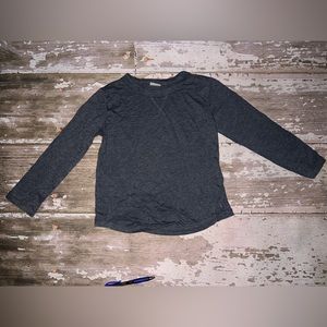 Zara boys dark grey long sleeve shirt tee t-shirt size 6 5/6
